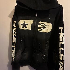 Black Hellstar Graphic Hoodie